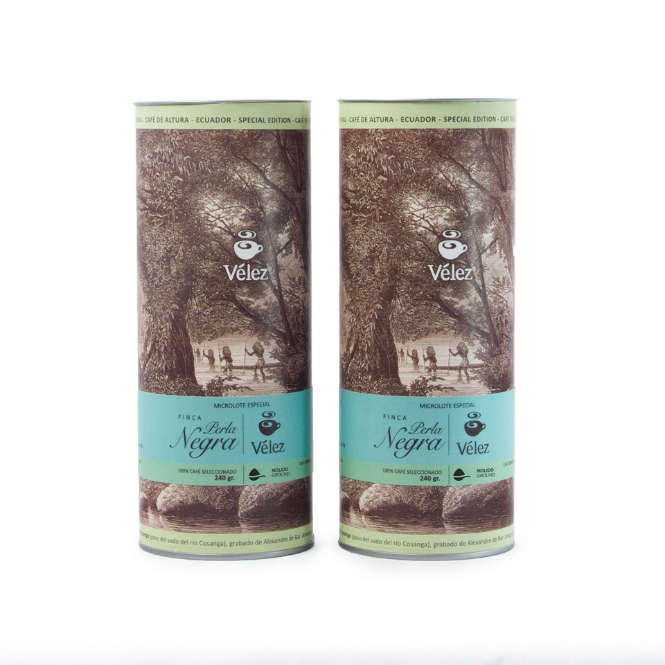 Download Perla Negra Ground Coffee Tube: 2 Tubes with 1 Bag Of 8.46 Oz Each - Gourmet Coffee from Ecuador